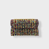 Stellina | Elegantna torba s lancem i šarenim dijamantima za nošenje preko ramena