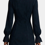 Anastazija - Mini haljina od antilopa s čipkastim detaljima